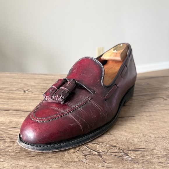 ALDEN Men\'s Burgundy Leather Loafers size 9.5 main image 11